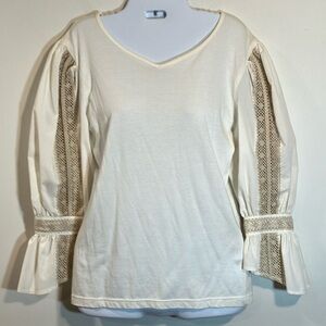 Landhaus beige Victorian shirt M